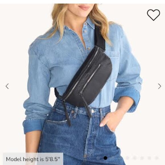 Hammitt Charles Crossbody Medium Black pebbled leather - Picture 2 of 5